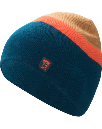 Trollkids Beanie-Wende-Mütze KIDS NORDLAND - Madeira Blue/Deep Orange