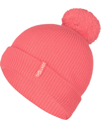 Trollkids Bommelmützel GIRLS HOLMENKOLLEN - Coral Pink