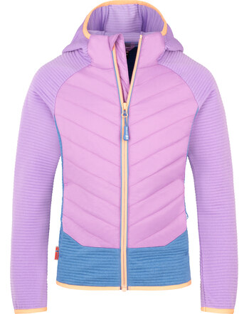 Trollkids Fleece-Jacke 'Girls Sirdal' mit Kapuze - Violet Sorbet/Cornflower