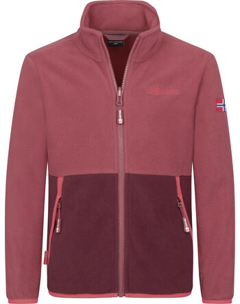 Trollkids Fleece-Jacke 'Kids Storfjord Jacket' - Frozen Berry/Deep Ruby