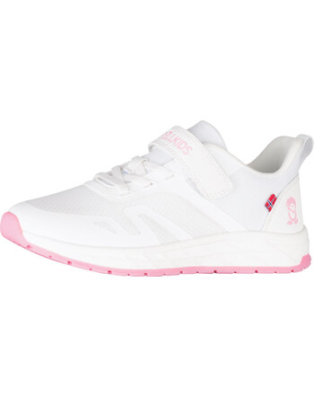 Trollkids Freizeit-Sneaker 'Alesund' mit Klett - White/Peony Rose