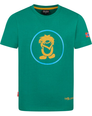 Trollkids Funktions-T-Shirt 'Troll' - Jungle Green/Mustard