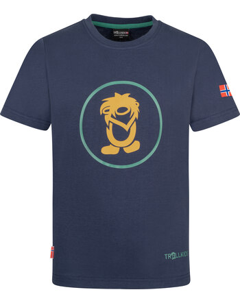Trollkids Funktions-T-Shirt 'Troll' - Navy/Mustard