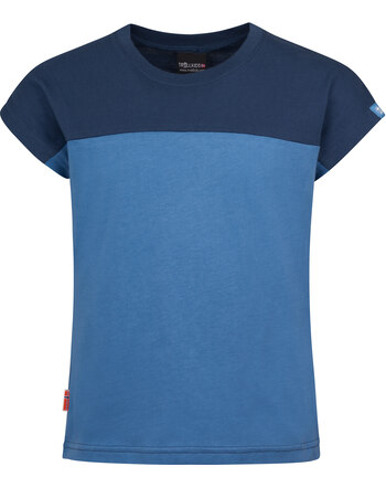 Trollkids Funktionsshirt 'Bergen' aus 100 % Baumwolle mit LSF 30+ - Cornflower/Mystic Blue