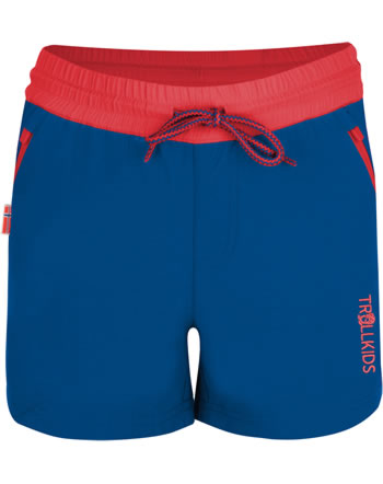 Trollkids Girls Shorts ARENDAL midnight blue/coral