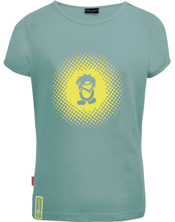 Trollkids Girls T-Shirt Kurzarm LOGO T glacier green/lemonade