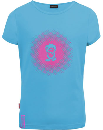 Trollkids T-shirt à manches courtes Girls LOGO T light blue/pink