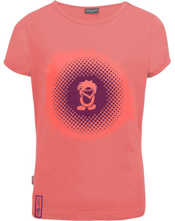 Trollkids Girls T-Shirt Kurzarm LOGO T peach/mulberry