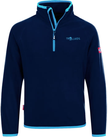 Trollkids Halz-Zip Fleece-Sweater KIDS NORDLAND navy/light blue