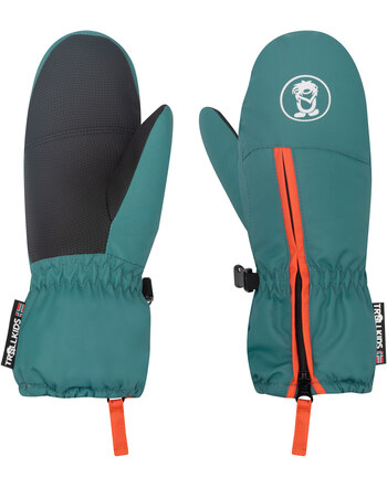 Trollkids Handschuhe/Fäustlinge TROLL MITTEN - Stormy Blue/Black/Flame Orange