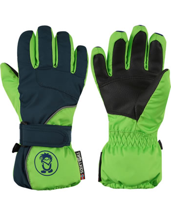 Trollkids Fingerhandschuhe KIDS TROLL GLOVE - Navy/Bright Green