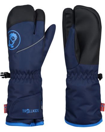 Trollkids Handschuhe TROLL 3 FINGER GLOVE - Navy/Medium Blue