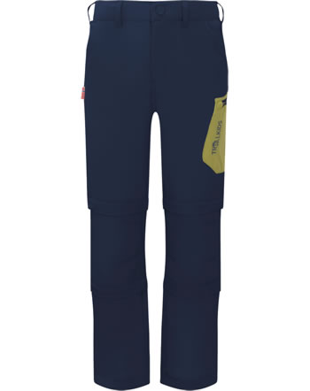 Trollkids Outdoor-Hose 'Preikestolen Double Zip-Off' - Mystic Blue/Kiwi 