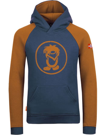 Trollkids Kapuzen-Sweatshirt KIDS STAVANGER SWEATER cinnamon/night sky