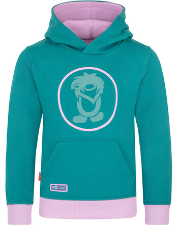 Trollkids Kapuzenpullover TROLL SWEATER - Ocean Green/Lt. Violet/Dusty Teal
