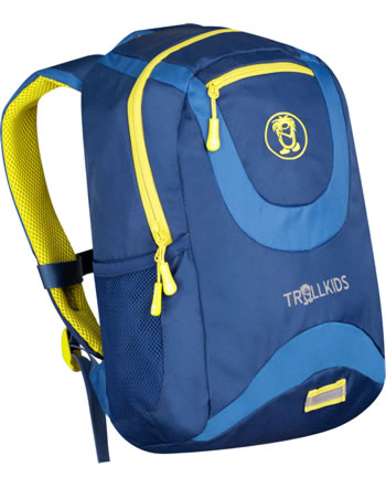 Trollkids Kids Daypack Rucksack TROLLHAVN M 15 L glow blue/hazy yellow