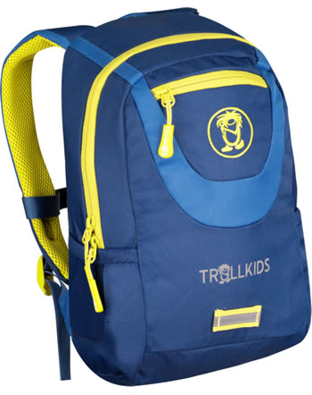 Trollkids Kids Daypack Rucksack TROLLHAVN S 7 L glow blue/hazy yellow