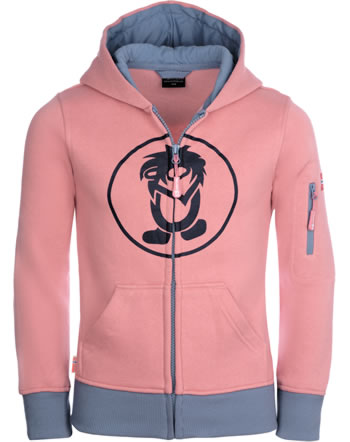 Trollkids Kids Jacket Sweatjacke SORTLAND antique rose/dusty blue