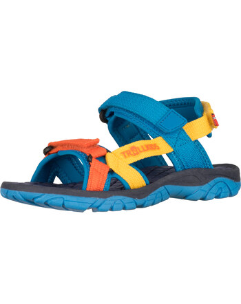 Trollkids Outdoorsandalen 'Kids Oslofjord' - Dynamic Blue/Bright Orange/Yellow
