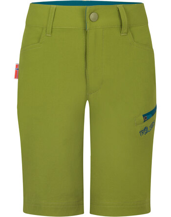 Trollkids Shorts KIDS HAUGESUND aus Softshell - Pear Green/Lagoon Green