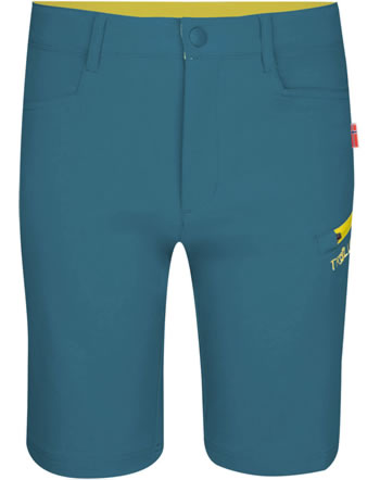 Trollkids Kids Shorts Softshell HAUGESUND petrol/lime