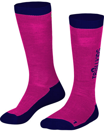 Trollkids Ski-Socken 2-er Pack - Pink/Navy