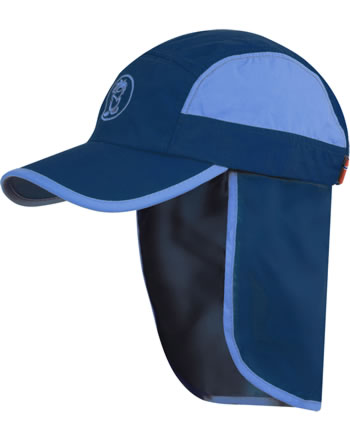 Trollkids Kids Summer cap mit Nackenschutz TROLL XT navy/medium blue