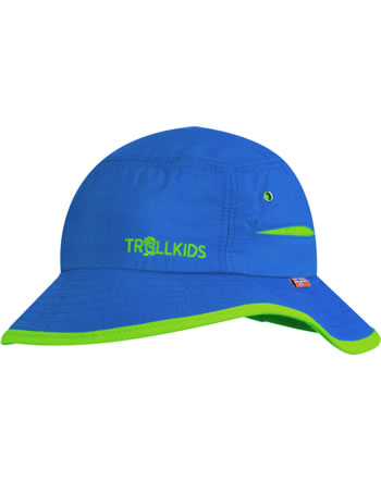 Trollkids Kids Summer Hat TROLLFJORD UPF 50+ medium blue/light green