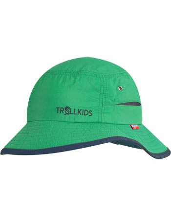 Trollkids Kids Summer Hat TROLLFJORD UPF 50+ pepper green/navy 944-327