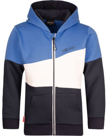 Trollkids Sweat jacket ALESUND SWEATER navy/medium blue