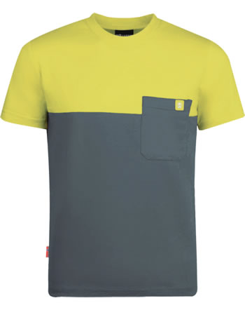 Trollkids Kids T-Shirt Kurzarm BERGEN T clay green/hazy yellow 338-328