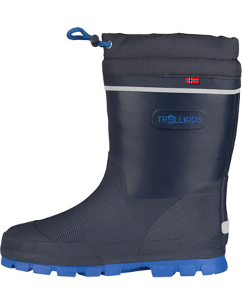 Trollkids Thermo-Gummistiefel ISFJORD mit Fleecefutter - Navy