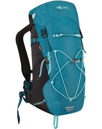 Trollkids Kids Wanderrucksack FJELL TREKKER  22 L - Dark Marine/Black/Arctic Blue