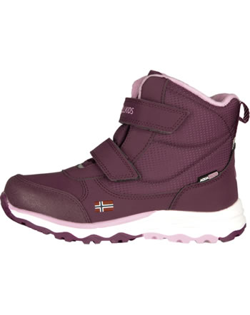 Trollkids Kids Winter Boots HAFJELL maroon red/antique rose