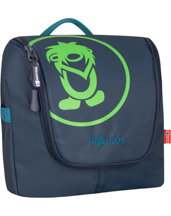 Trollkids Kulturtasche WASH BAG - Mystic Blue/Dark Marine/Fresh Green