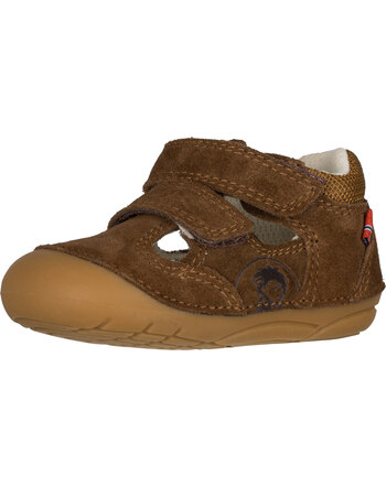 Trollkids Lauflern-Sandale 'Kids Oppland PreWalk Sandal' - Teak Brown