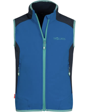 Trollkids Lightweight vest KIDS BALESTRAND blue/navy/dusky turquoise