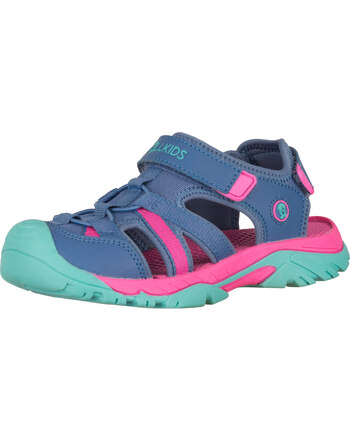 Trollkids Outdoorsandale mit Klettverschlüssen 'Kids Stavanger Sandal XT' - Cornflower/Light Magenta/Aquamarine