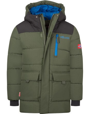 Trollkids Parka KIDS TORSVAG - Ivy/Black