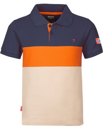 Trollkids Polo-Shirt Kurzarm KIDS EIKEFJORD POLO desert/br. orange