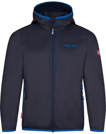 Trollkids Rain Jacket KidsTROLLTUNGA navy/cobalt blue