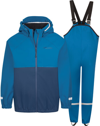 Trollkids Regen-Set 'Odda' mit Jacke und Hose - Summernight Blue/Mystic