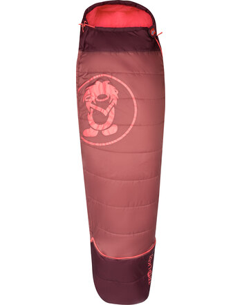 Trollkids Schlafsack mitwachsend 'Kids Fjell Dreamer, extendable' - Frozen Berry/Deep Ruby/Pink Salmon