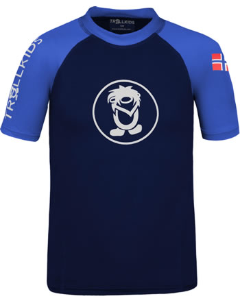Trollkids Swim shirt KVALVIKA T UPF 50+ navy/medium blue 332-117