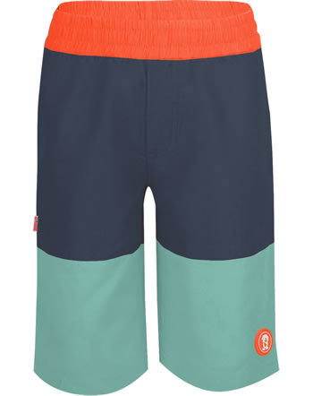 Trollkids Shorts de bain KVALVIKA KROKSAND UPF 50+ dark navy/orange/turquoise