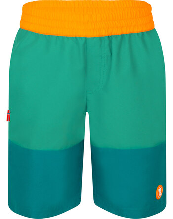 Trollkids Schwimm-Shorts KROKSAND UPF 50+ - Lagoon Green/Sea Green/Sahara Sunset