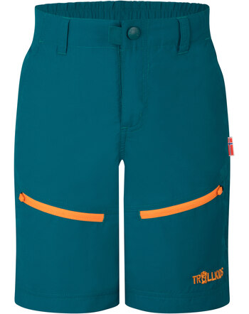 Trollkids Shorts KIDS SEILAND - Lagoon Green/Sahara Sunset