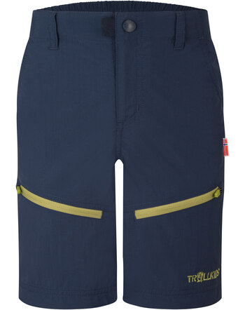 Trollkids Shorts KIDS SEILAND - Mystic Blue/Kiwi