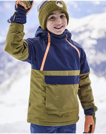 Trollkids Ski-/Winterjacke 'Kids Eikedalen Jacket' mit Fronttasche - Spruce Green/Navy