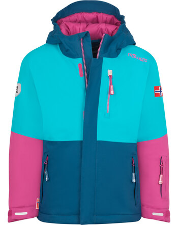 Trollkids Ski-/Winterjacke KIDS HALLINGDAL JACKET - Bright Berry/Dark Turquoise/Madeira Blue